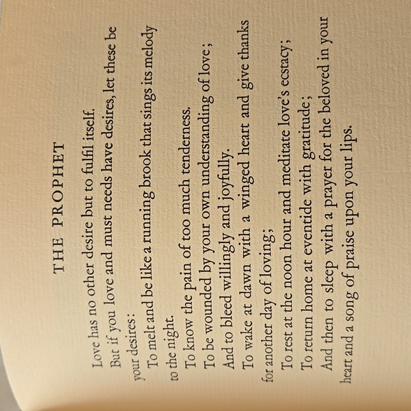 The Prophet By Kahil Gibran hardcover clothbound edition - Picture 5 of 12